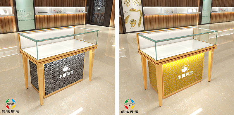 玻璃黃金首飾展示柜臺(tái)E款-01前柜