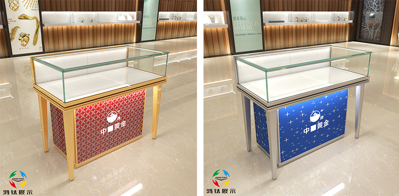 玻璃黃金首飾展示柜臺(tái)E款-01前柜